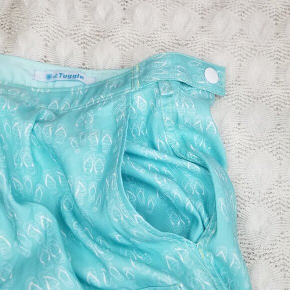 El Tuggle Flip Flop Swim Short light blue size 30 quick dry beach shorts pockets - Picture 4 of 13